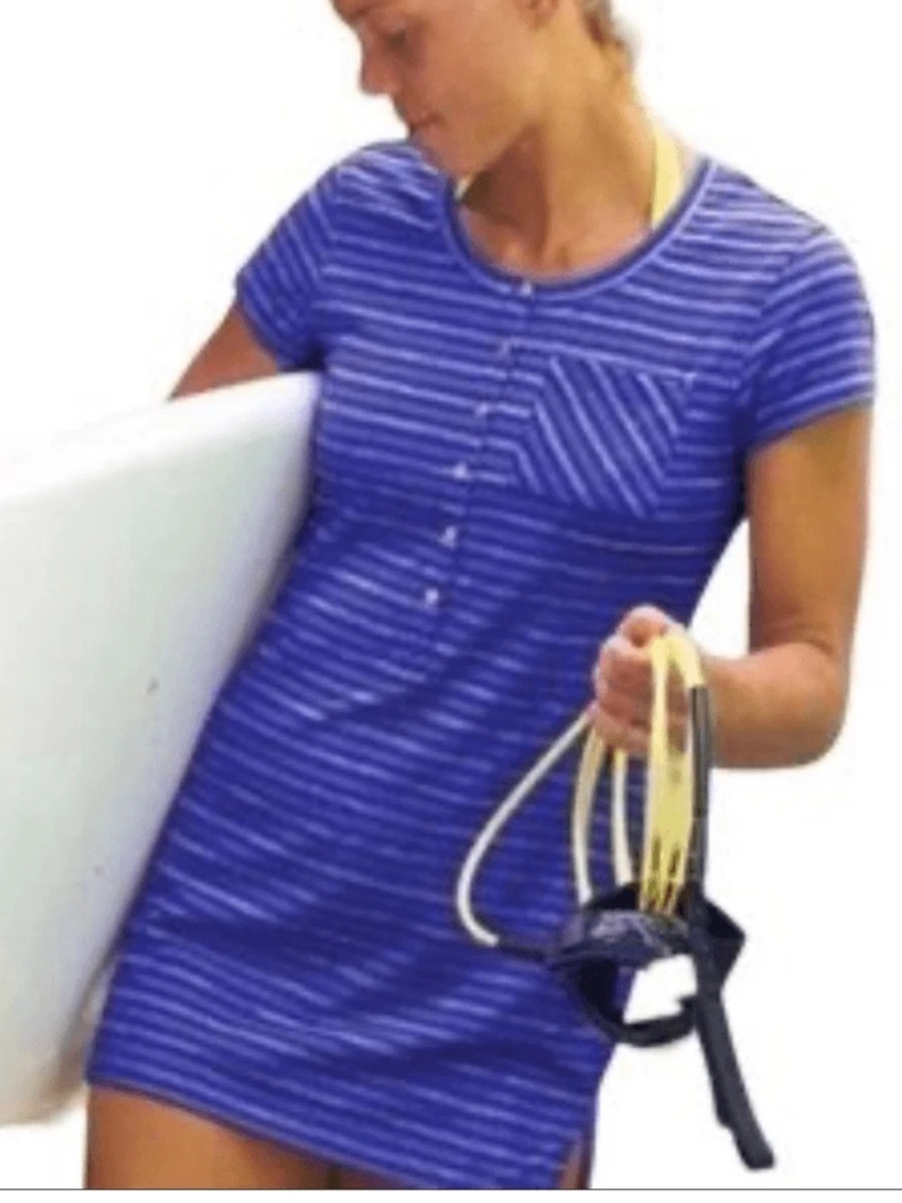 Title Nine Blue Striped Selkie Tunic Mini Dress S